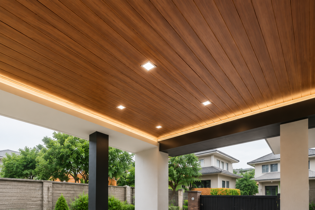 PVC panel ceiling installed in a Malaysian home